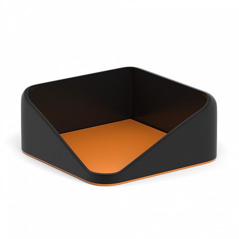 Подставка для бумажного блока ErichKrause Forte Accent пластиковая, черный с оранжевым 55978