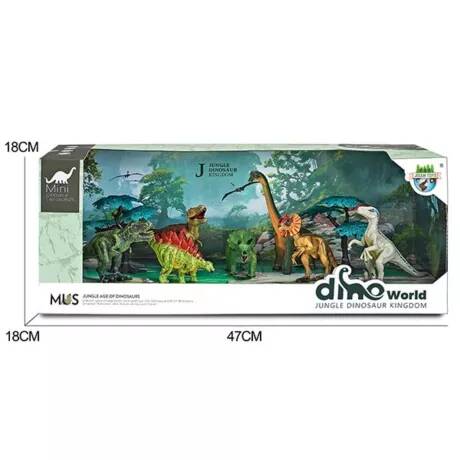 Игровой набор Динозавры 9 предметов, коробка. Наша игрушка 201055342