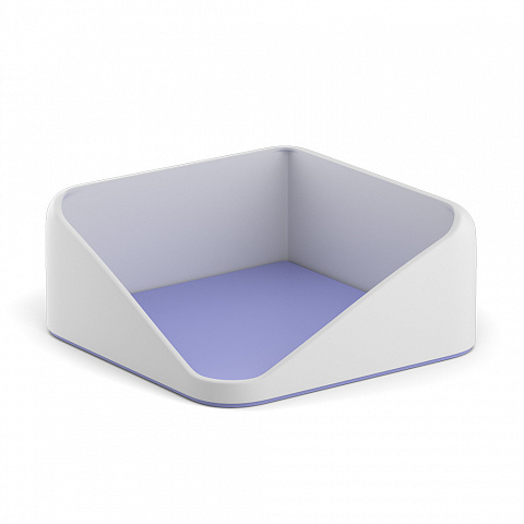Подставка для бумажного блока ErichKrause Forte Pastel пластиковая, белый с фиолетовым 55974