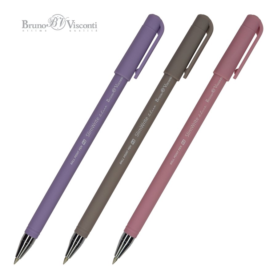 Ручка шариковая BrunoVisconti SlimWrite Rio 0,5 мм. синяя 20-0055
