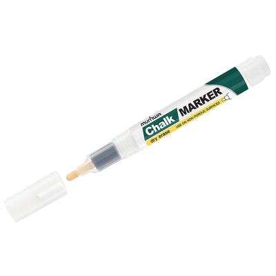 Маркер меловой MunHwa Chalk Marker 3мм. белый СМ-05
