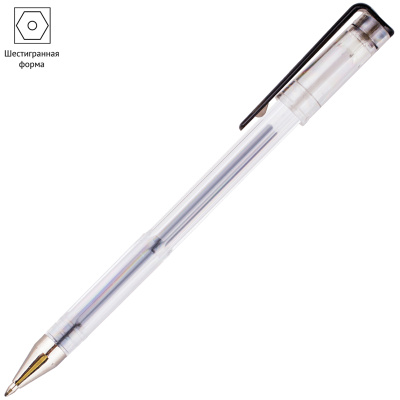 Ручка гелевая OfficeSpace черная 0,5 мм. 1717