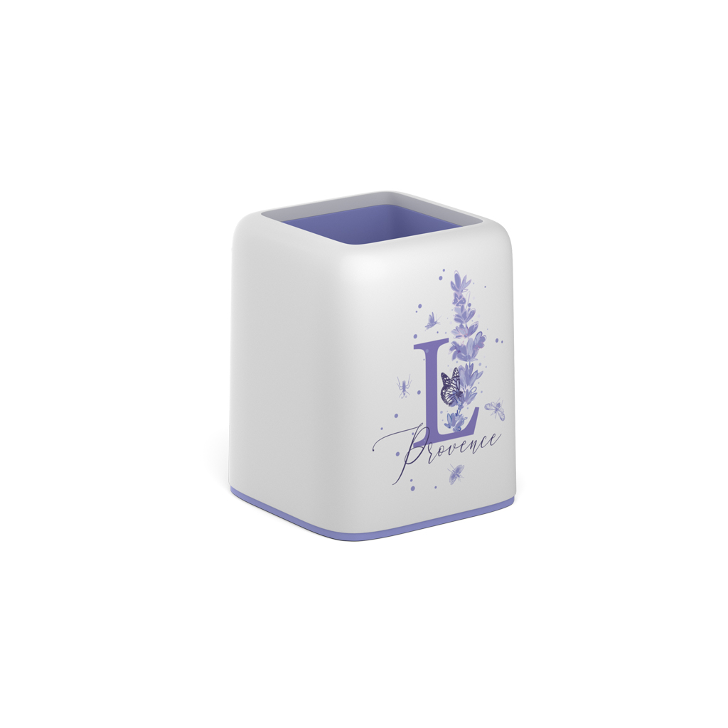 Подставка настольная ErichKrause Forte Lavender бело/фиолетовая 58025