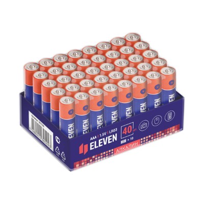 Батарейка Eleven AAA LR03 алкалиновая 1шт. 301746