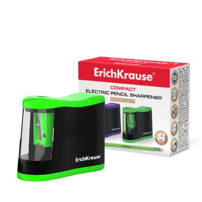 Точилка электрическая ErichKrause Compact с контейнером 44503