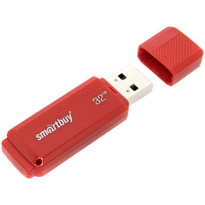 Флэш-драйв Smartbuy Dock 32GB USB 2.0 красный корпус SB32GBDK-R