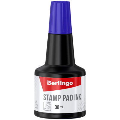 Штемпельная краска Berlingo синяя 30 мл. 30002