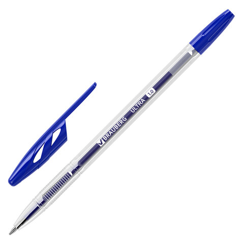 Ручка шариковая Brauberg Ultra синяя 1мм. 143558