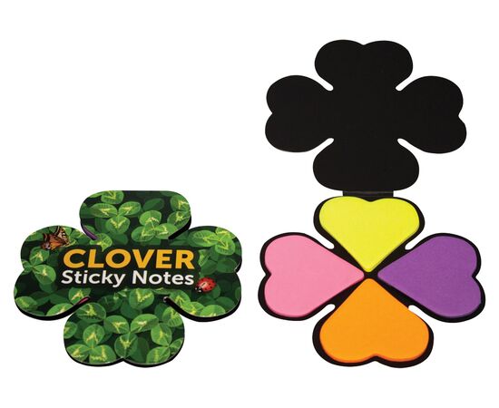 Стикеры фигурные в обложке, набор 4 цвета (Клевер) CL-8767