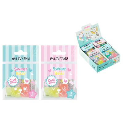 Набор ластиков Meshu Candy Bear 5шт. 52607