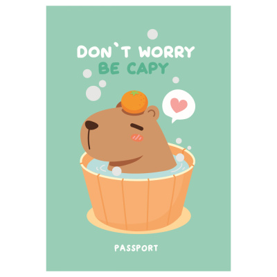 Обложка для паспорта Meshu Capybara ПВХ 2 кармана 55718