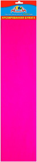 Бумага цветная крепированная Апплика 50х250см. Розовый С0307-32