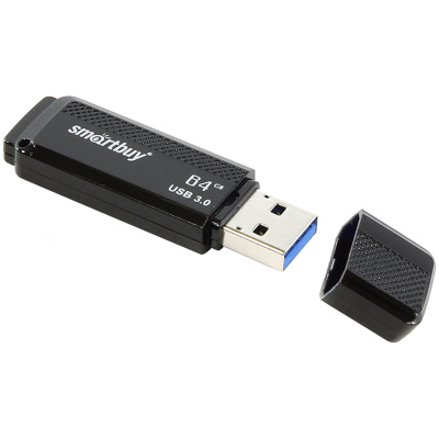 Флэш-драйв Smartbuy Dock 64GB USB 3.0 черный корпус SB64GBDK-K3