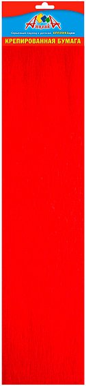 Бумага цветная крепированная Апплика 50х250см. Красный С0307-13