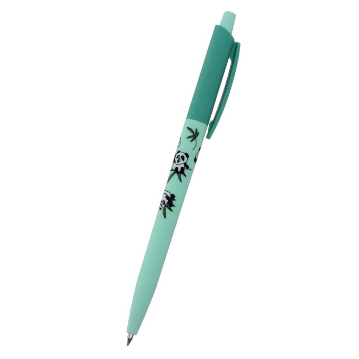 Ручка шариковая автоматическая синяя BrunoVisconti HappyClick Sweet Animals Панды 0,5 мм. 20-0241/23