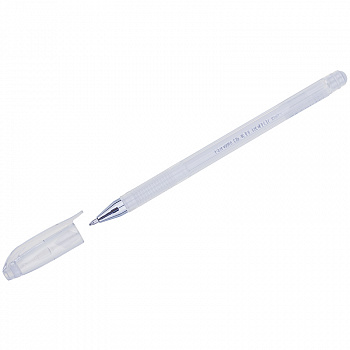 Ручка гелевая Crown 0.8 мм белая пастель HJR-500P