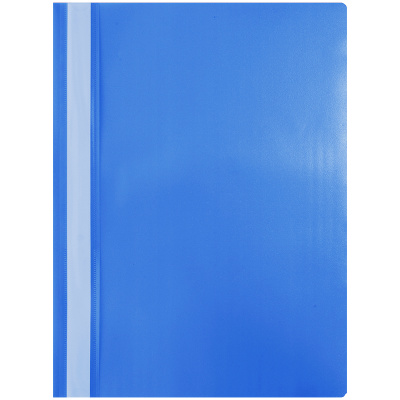 Папка скоросшиватель А4 OfficeSpace пластиковая, синяя 240676