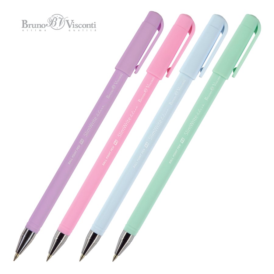 Ручка шариковая синяя BrunoVisconti SlimWrite Zefir 0,5 мм. 20-0204
