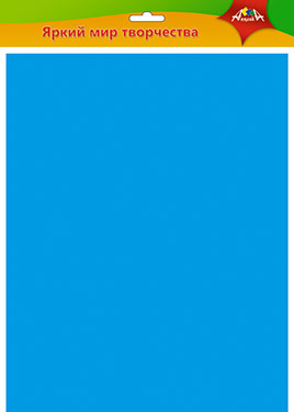 Фоамиран цветной Апплика 50х70см. толщина 0,7мм. Голубой С2926-01