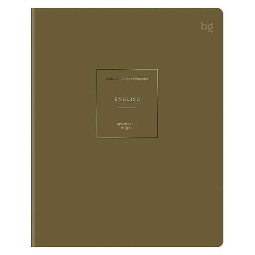 Тетрадь предметная 48л. БиДжи Color object Английский язык, клетка, обложка soft-touch 09156 