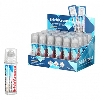 Клей канцелярский 30мл. ErichKrause Crystal повышенной прозрачности 58408