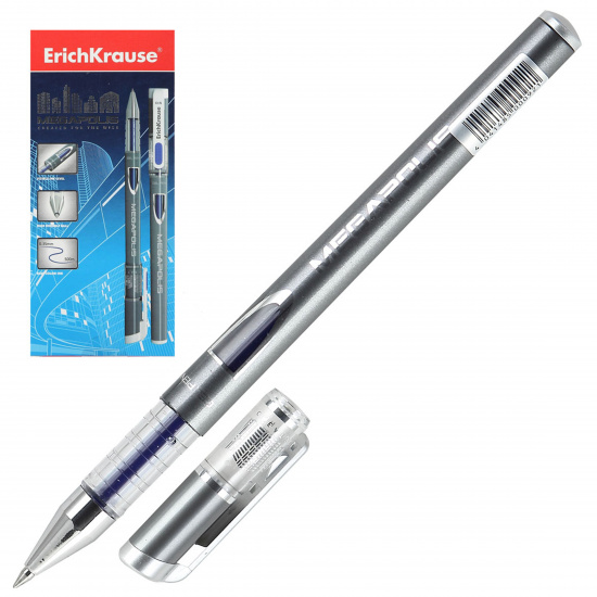 Ручка гелевая ErichKrause Megapolis Gel Stick 0.5мм. синяя EK92