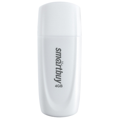 Флэш-драйв Smartbuy Scout 4GB USB 2.0 белый корпус SB004GB2SCW
