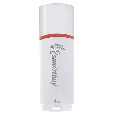 Флэш-драйв Smartbuy Crown 4GB USB 2.0 белый корпус SB4GBCRW-W