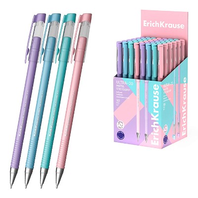Ручка шариковая ErichKrause Ultra-20 Stick Pastel 0,7мм. синяя 63111