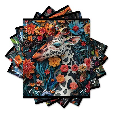 Тетрадь 48л. клетка ErichKrause Flower Animals ассорти 63322