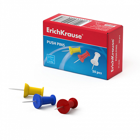 Кнопки металлические силовые 50шт. ErichKrause Classic 24877