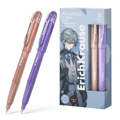 Ручка гелевая ErichKrause G-Glass Stick Manga 0.5мм. черная 61306