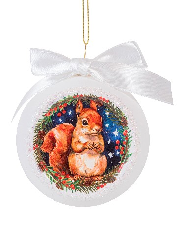 Украшение новогоднее из стекла Шар 8x6,5x9,7см 95599 Феникс-Презент