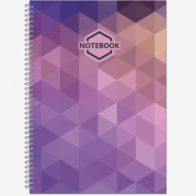 Тетрадь А4 120л. клетка на спирали Политехнология Яркий Офис 2756