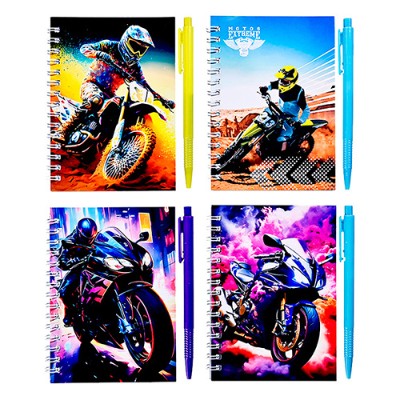 Набор: блокнот и ручка Mazari Motorbike М-3197
