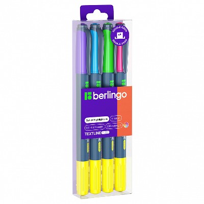 Набор маркеров текстовыделителей Berlingo TextLine HL220 4 цв. Т2020