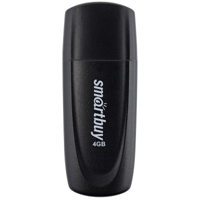 Флэш-драйв Smartbuy Scout 4GB USB 2.0 черный корпус SB004GB2SCK