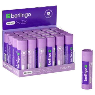 Клеящий карандаш 15гр. Berlingo Indicator с индикатором K1515
