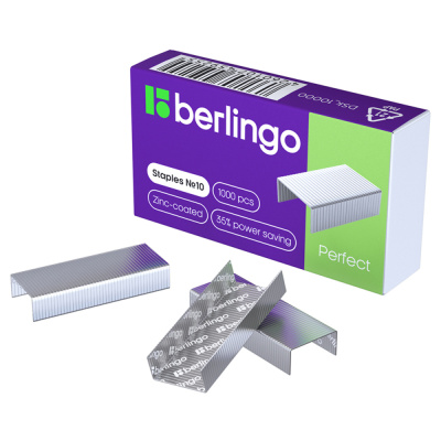 Скобы №10 Berlingo Perfect оцинкованные 1000 шт. DSk 1000