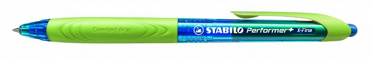 Ручка атоматическая шариковая Stabilo 328/3-41-1 Performer+XF синяя, корпус синий/зеленый Германия