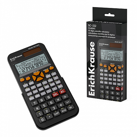 Калькулятор ErichKrause Classic 10-ти разрядный научный, 240 функций SC-222 62005