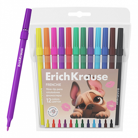 Фломастеры 12цв. ErichKrause Frenchie 65029