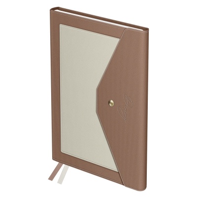 Ежедневник А5 136л. недатированный BG Clutch. Pink, розовый, внешний карман 22224