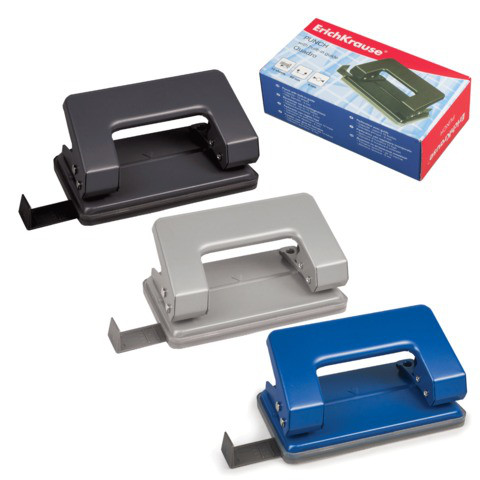 Дырокол 10л. с линейкой ErichKrause Quadro Classic 4560