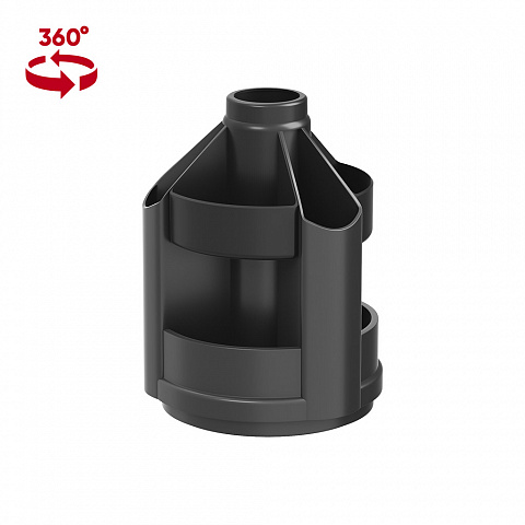 Подставка настольная ErichKrause Mini Desk Classic вращающаяся черная 19792