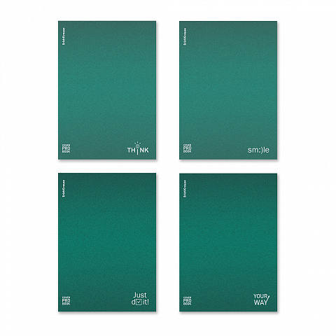 Тетрадь 60л. клетка ErichKrause Symbol с пластиковой обложкой, зеленая 63415