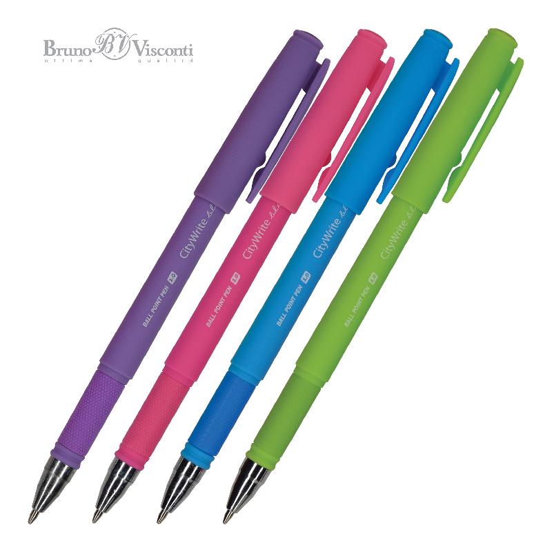Ручка шариковая синяя BrunoVisconti CitiWrite Special 1 мм. 20-0024
