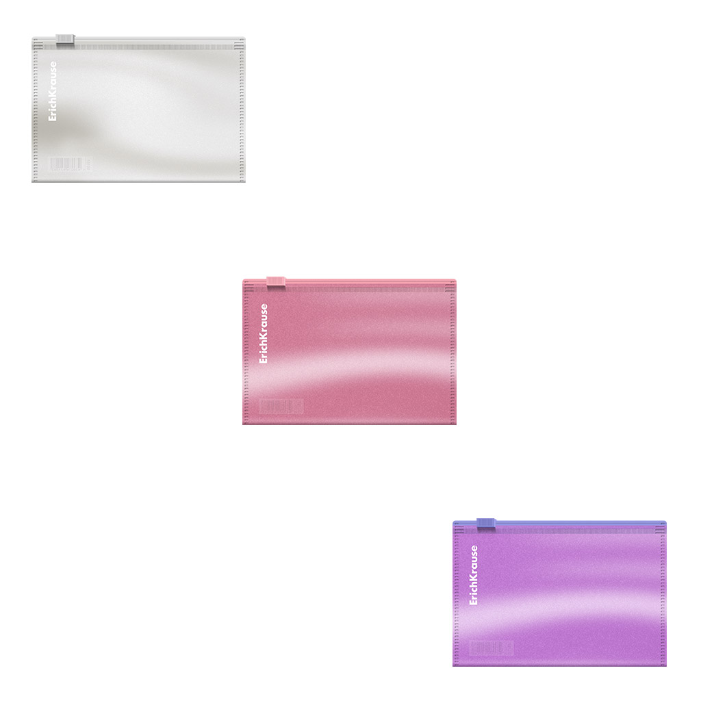Папка-конверт на молнии Zip-пакет ErichKrause Glossy Candy, Card size 54993