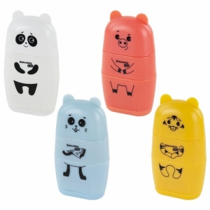 Точилка с ластиком Brauberg KIDS Зверушки 2 отверстия 271989