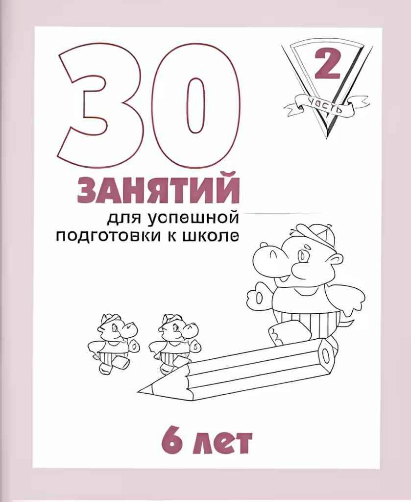 30 занятий для успешной подготовки  к школе 6 лет в 2-х частях /Мои первые тетрадки/ Бурдина